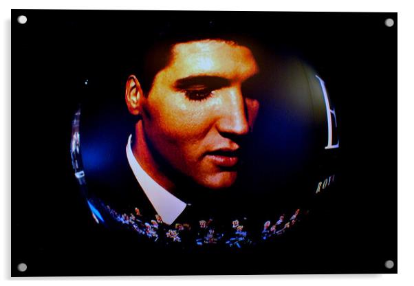 Elvis Presley on Tour The Exhibition at The O2 Arena in London E Acrylic by Andy Evans Photos
