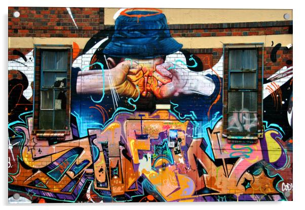 Street Art Graffiti Digbeth Birmingham UK Acrylic by Andy Evans Photos