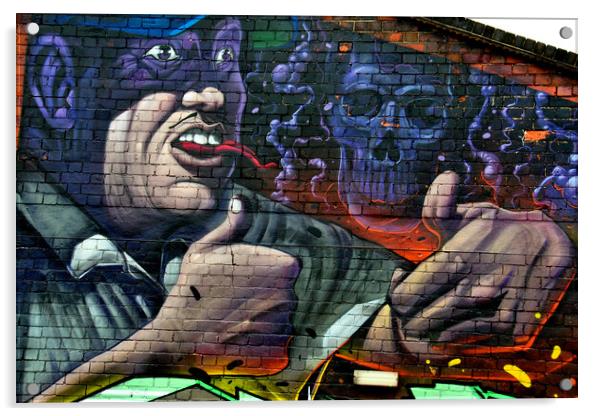 Street Art Graffiti Digbeth Birmingham UK Acrylic by Andy Evans Photos