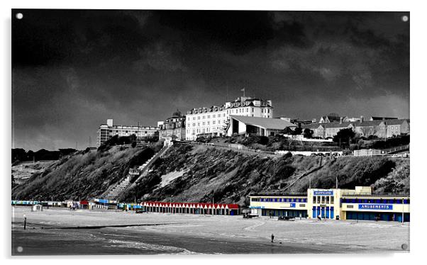 Bournemouth Beach and the West Cliff Acrylic by Andy Evans Photos