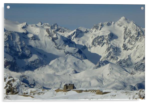 Montgenevre French Alps France Acrylic by Andy Evans Photos