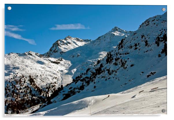 Serenity of the French Alps Acrylic by Andy Evans Photos