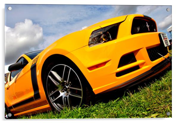 Ford Mustang Sports Motor Car Acrylic by Andy Evans Photos