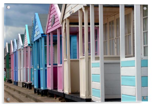 Southwold Beach Huts East Suffolk England UK Acrylic by Andy Evans Photos