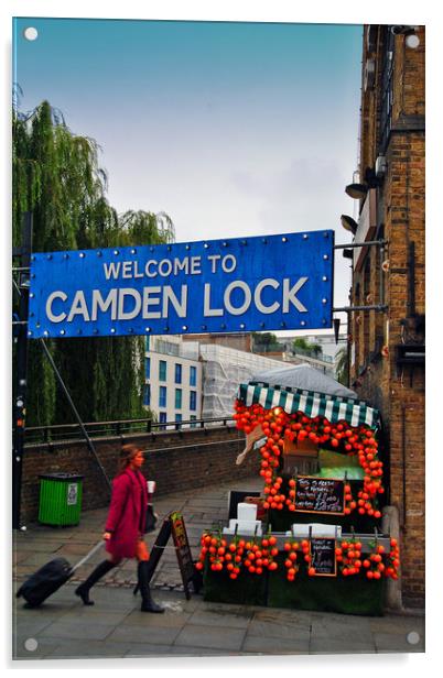 Camden Lock Market London NW1 England Acrylic by Andy Evans Photos