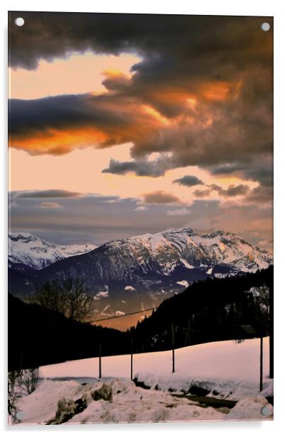Lets Gets Portes Du Soleil French Alps France Acrylic by Andy Evans Photos