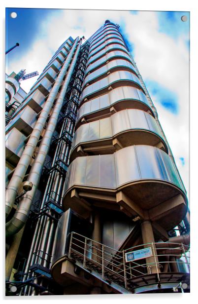 Lloyds Building iCity of London Acrylic by Andy Evans Photos