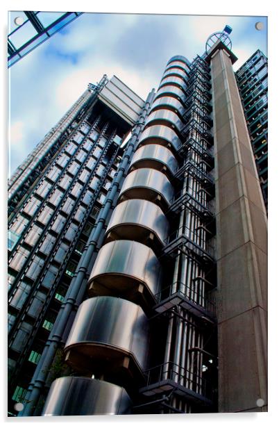 Lloyds Building City of London Acrylic by Andy Evans Photos