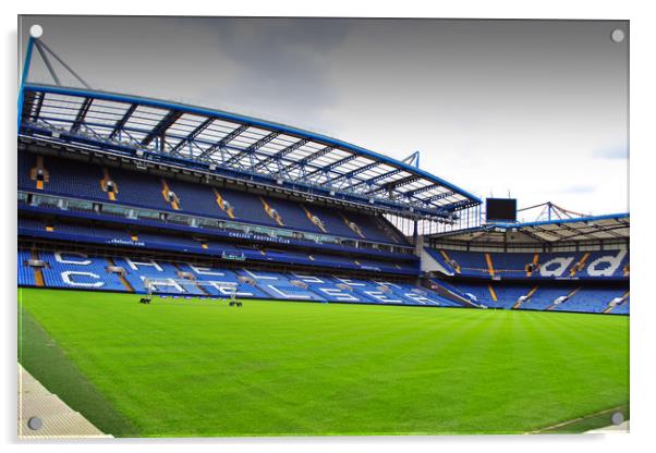 Chelsea Stamford Bridge West Stand Acrylic by Andy Evans Photos