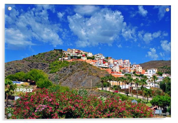 Torrox Costa Del Sol Andalusia Spain Acrylic by Andy Evans Photos