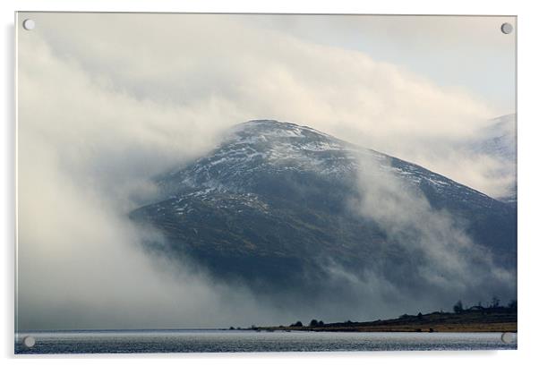 Misty Mountain Acrylic by David Hancox