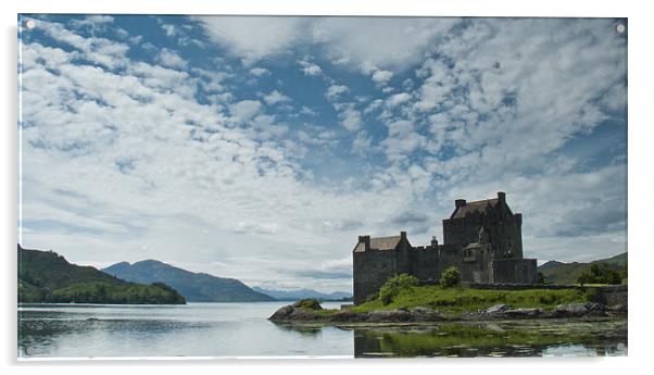 Eilan Donan Castle Acrylic by Sam Jowett