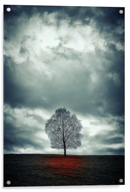 The loneliness  of hopelessness..... Acrylic by martin kimberley