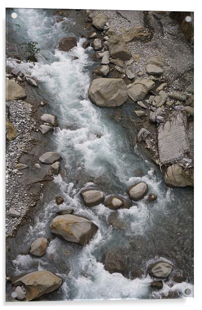 2 river in taroko national park Acrylic by anne lyubareva