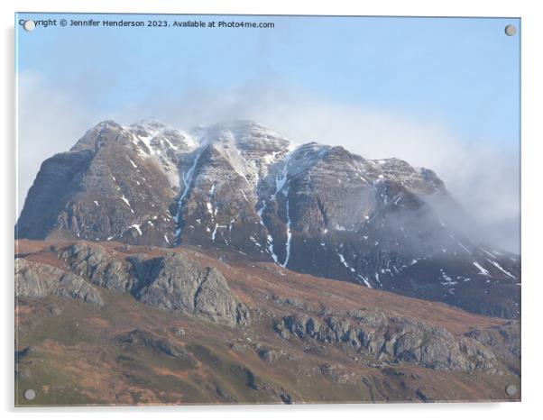 Slioch Summit Acrylic by Jennifer Henderson