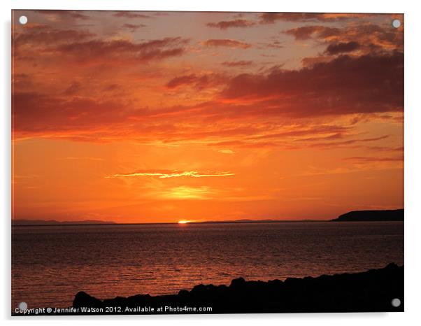 Port Henderson sunset Acrylic by Jennifer Henderson