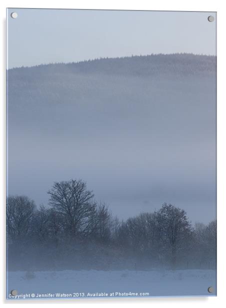 Winter Mist 2 Acrylic by Jennifer Henderson
