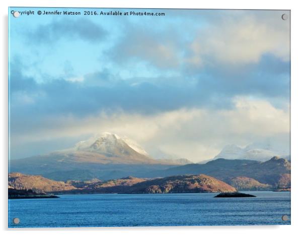 Towards Torridon from Gairloch Acrylic by Jennifer Henderson