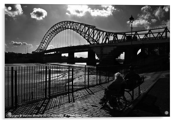 Runcorn Bridge Acrylic by Steven Murphy