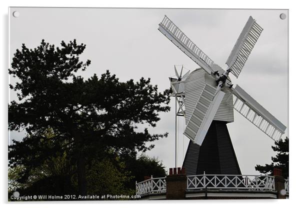 Windmill on the Common Acrylic by Will Holme
