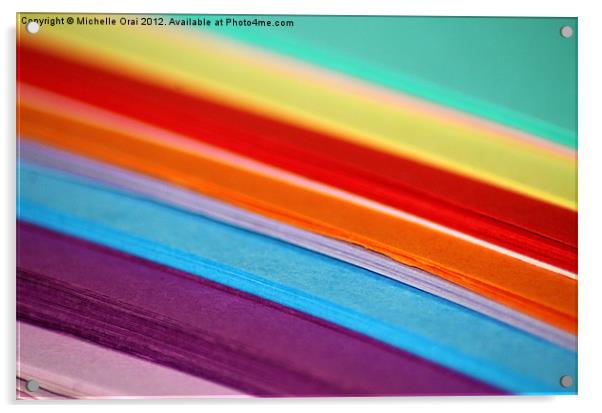 Rainbow Acrylic by Michelle Orai