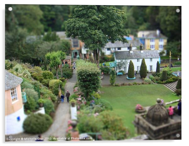 Portmeirion Tilt Shift Acrylic by Michelle Orai