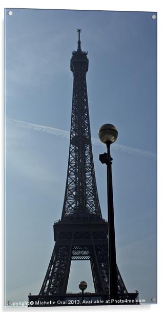 Eiffel Tower Acrylic by Michelle Orai
