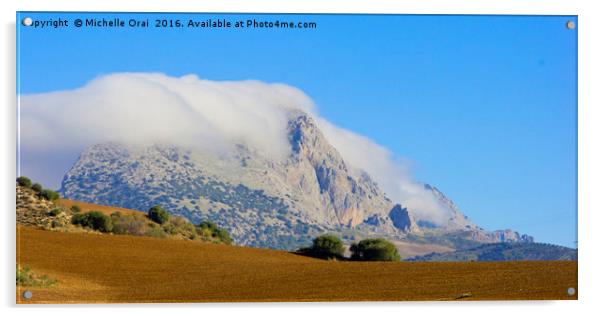Rolling Clouds, Antequera Acrylic by Michelle Orai