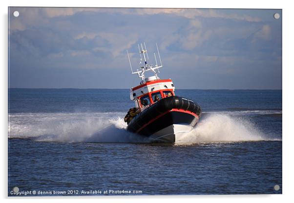 Caister Volunteer Lifeboat Acrylic by dennis brown