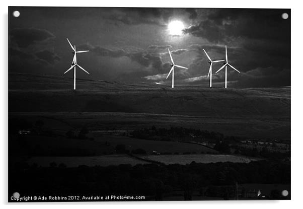 Wind Turbines Part Deaux Acrylic by Ade Robbins