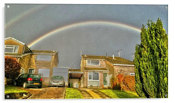 Over The Rainbow Acrylic by Ade Robbins