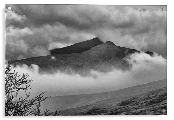 Mount Snowdon, almost Acrylic by Oriel Forest