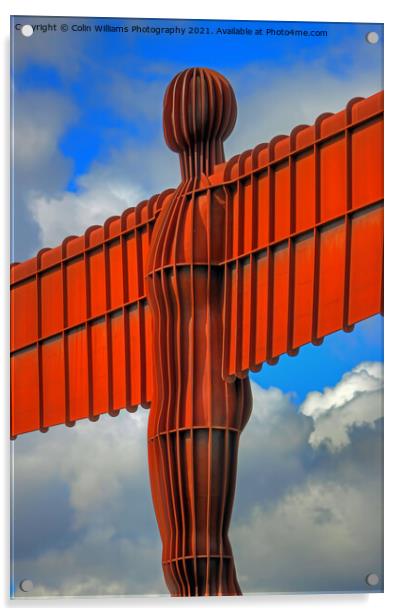 The Angel of the North 9 Acrylic by Colin Williams Photography