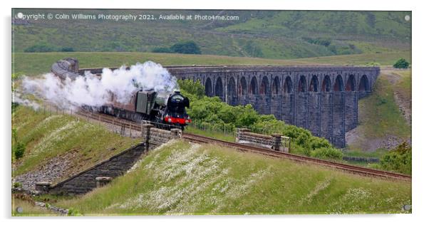 60103 Flying Scotsman at  Ribblehead  1 Acrylic by Colin Williams Photography