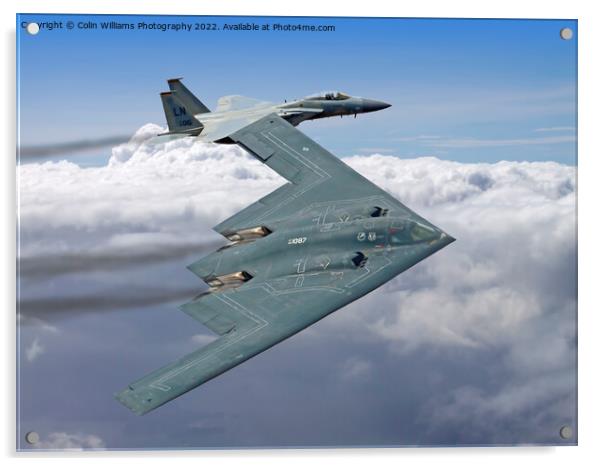 Northrop Grumman B-2 Spirit Stealth Bomber - RIAT  Acrylic by Colin Williams Photography