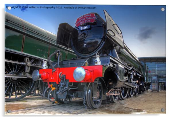 The Return Of The Flying Scotsman NRM Shildon Up Close Acrylic by Colin Williams Photography