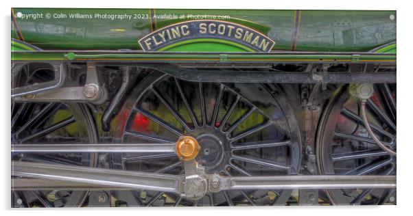 The Return Of The Flying Scotsman 3 Acrylic by Colin Williams Photography
