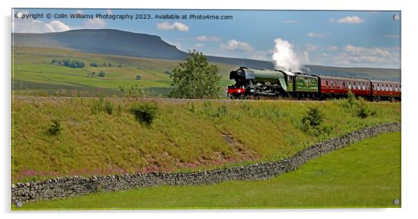 Flying Scotsman 60103 -Settle to Carlisle Line - 1 Acrylic by Colin Williams Photography