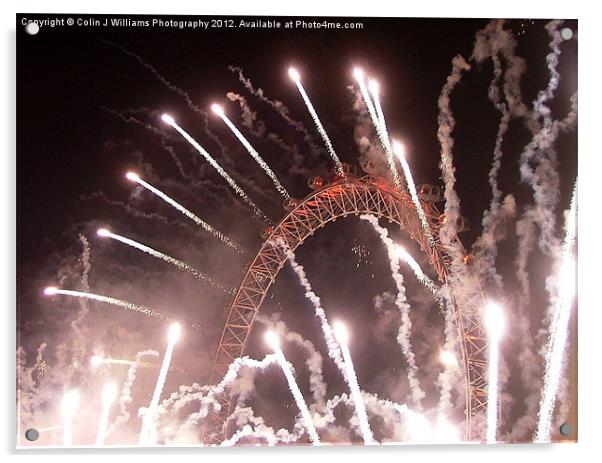 New Years The Eye London Acrylic by Colin Williams Photography