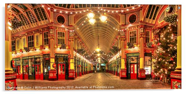 2.50am New Years Day - Leadenhall Market Acrylic by Colin Williams Photography