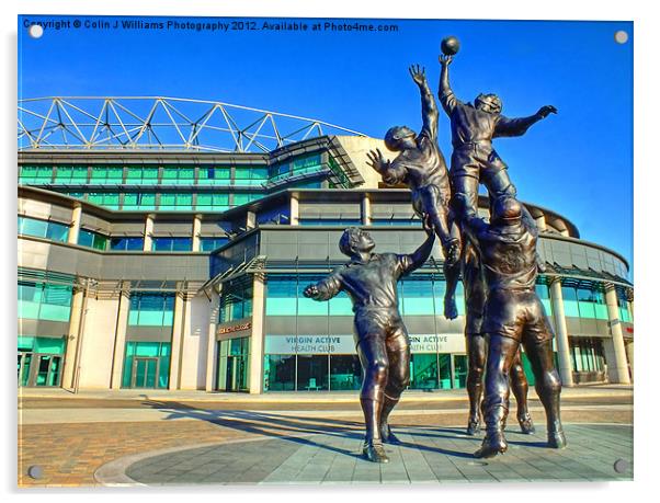 Twickenham Stadium - The Home of English Rugby Acrylic by Colin Williams Photography