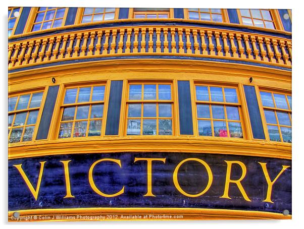 HMS Victory Acrylic by Colin Williams Photography