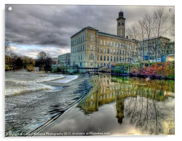 Salts Mill 1 Acrylic by Colin Williams Photography