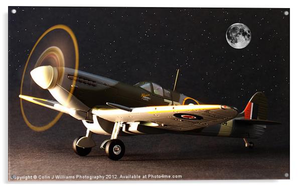 Spitfire MH434 Acrylic by Colin Williams Photography