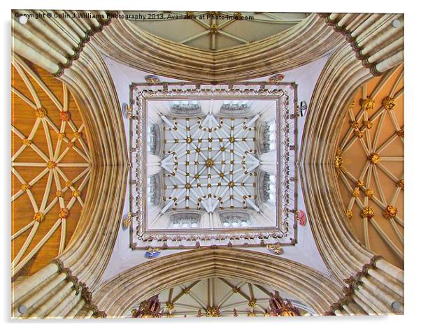 The Tower - York Minster Acrylic by Colin Williams Photography
