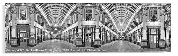 Leadenhall Market Panorama Acrylic by Colin Williams Photography