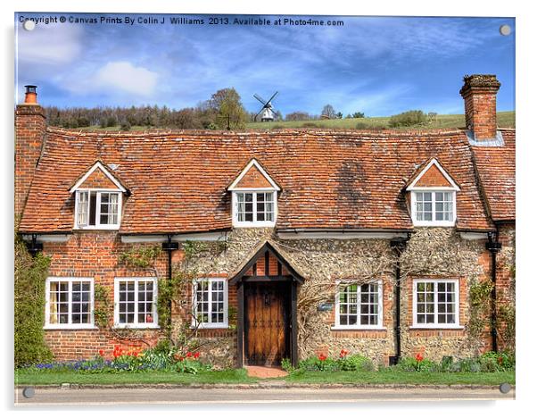 Turville - A Much Used Film Location - 3 Acrylic by Colin Williams Photography