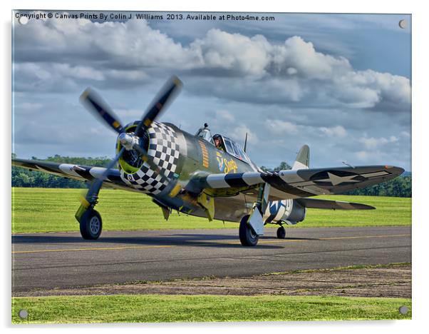 Snafu -Flying Legends 2012 Acrylic by Colin Williams Photography