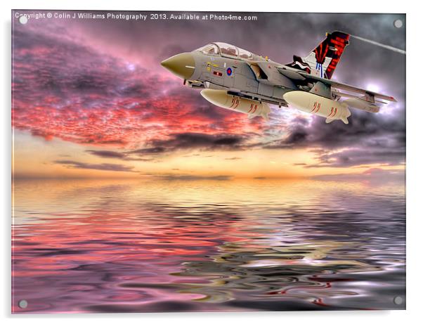Dawn Patrol - Tornado GR4 Acrylic by Colin Williams Photography