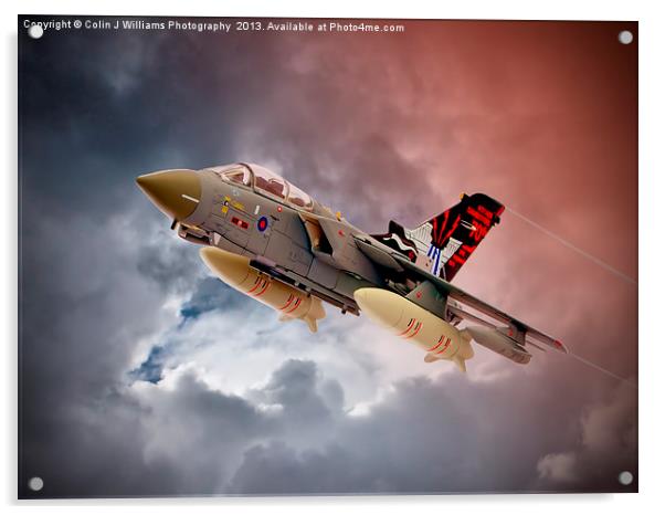 Storming 2 !! Tornado GR4 617 Squadron Acrylic by Colin Williams Photography